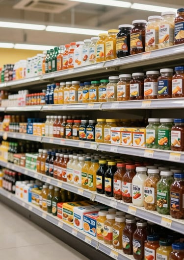 A vibrant basket overflowing with fresh fruits and vegetables on a rustic wooden table.