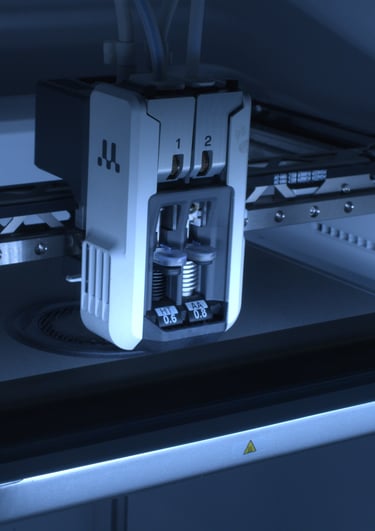 Impresora 3D industrial imprimiendo