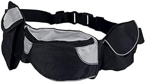 Trixie Sac Poche Baggy Belt Sangle Ventrale 62-125 cm Noir/Gris pour Chien