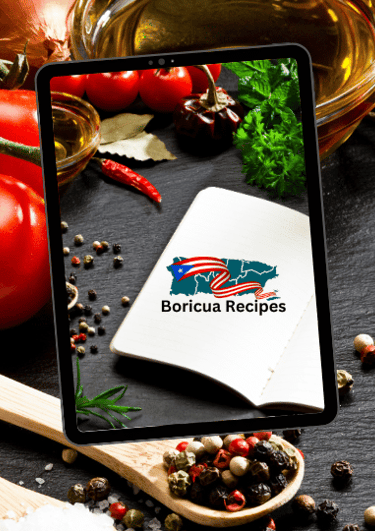 a tablet with a tablet displaying a digital recipe book