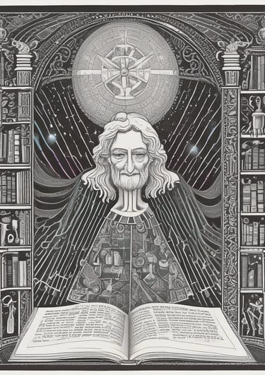 an abstract image of a blue and red flower