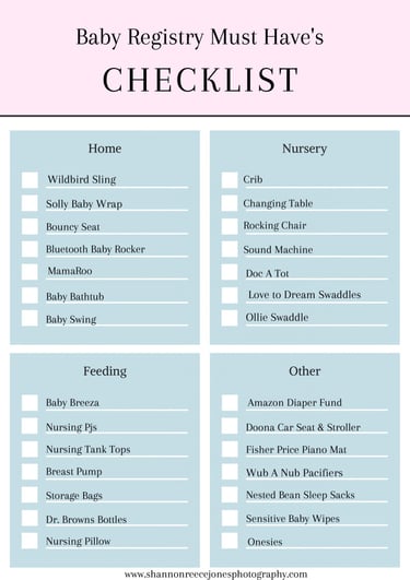 baby registry checklist
