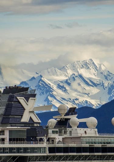 Skagway Alaska Cruise Ship in Port
