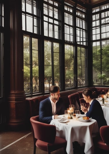 Refined sugar mommy and sugar baby dining in Melbourne, exploring culture and sophistication.