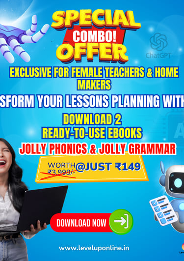 LevelUp Online Education - Bundle ebook for Phonics & Grammar Teacher, Mumbai, India 