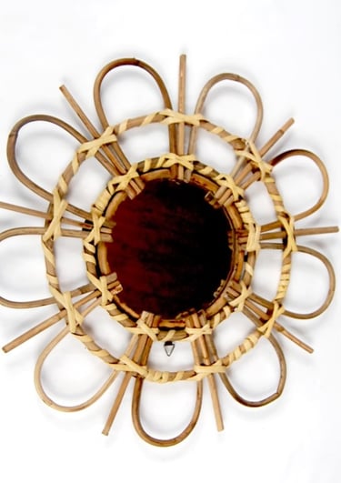 rattan mirrors