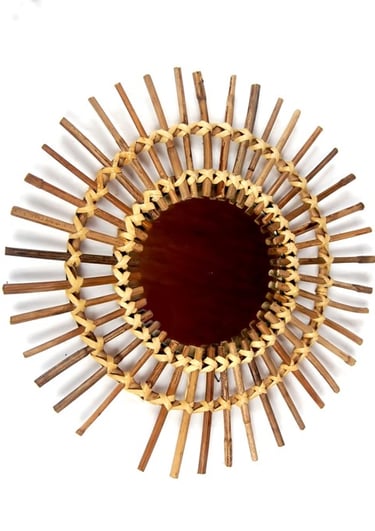 rattan mirrors