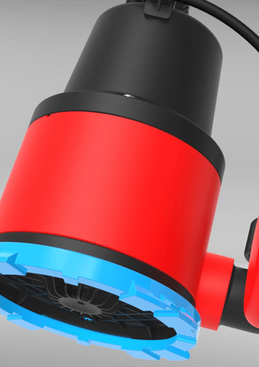 Bomba Sumergible roja