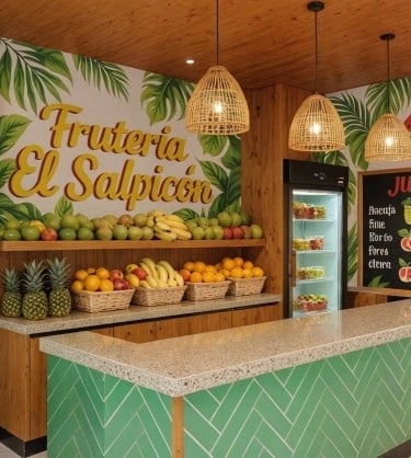Diseño de interiores negocio fruteria