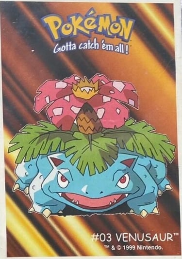 Venusaur Dunkin Boomer 1999