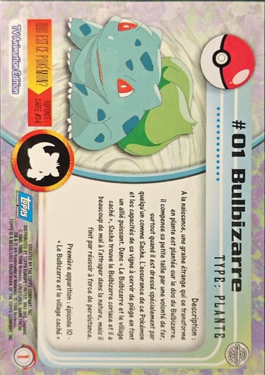 bulbizarre topps serie 1
