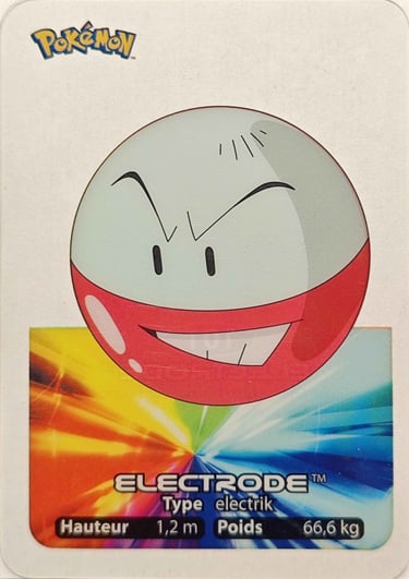 101 Electrode Lamincards Pokémon série 1