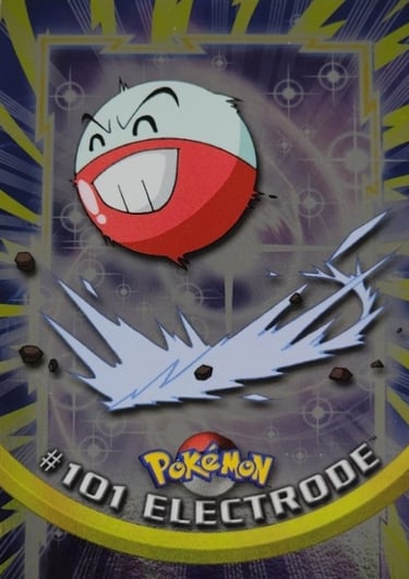 101 Electrode Topps Pokémon series 2 US silver foil