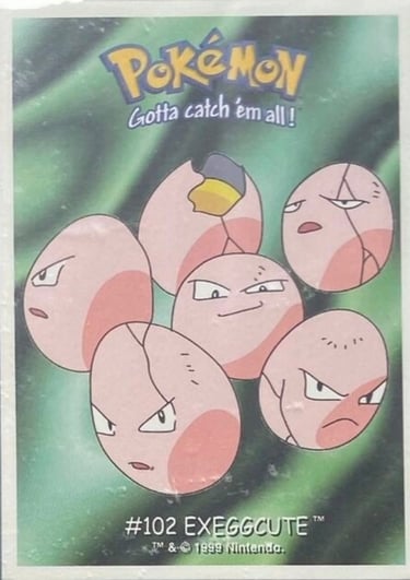 Exeggcute Kingler Dunkin Boomer 1999