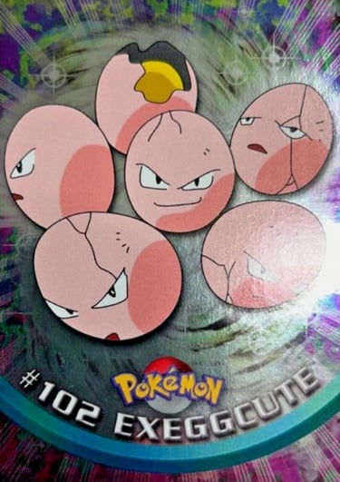 102 Exeggcute Topps Pokémon Topps series 2 US silver foil