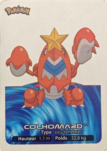 10 Colhomard Lamincards Pokémon série 3