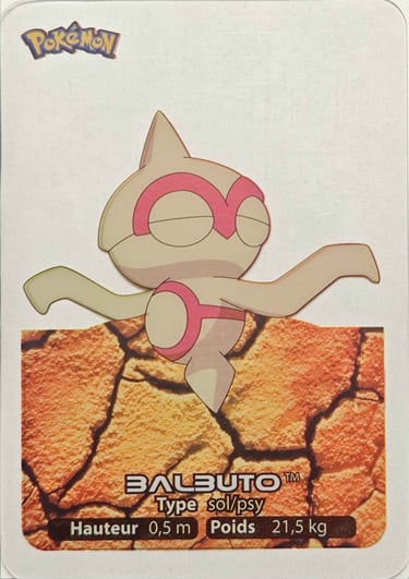 104 Balbuto Lamincards Pokémon série 3