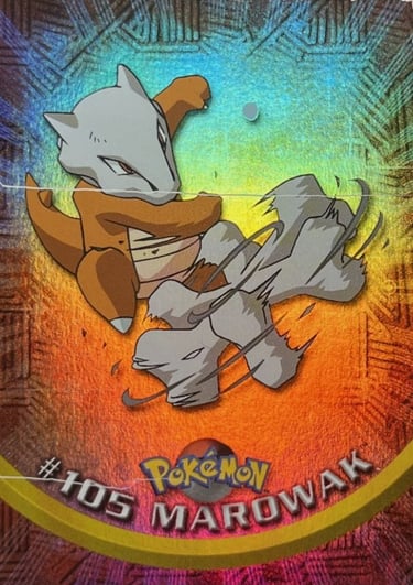 105 Marowak Topps Pokémon series 2 US rainbow foil