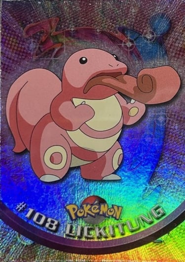 108 Lickitung Topps Pokémon series 2 US rainbow foil