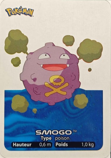 109 Smogo Lamincards Pokémon série 1