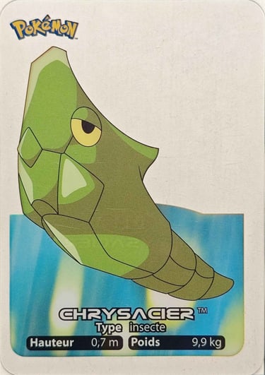 11 Chrysacier Lamincards Pokémon série 1