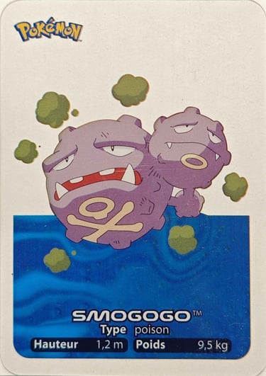 110 Smogogo Lamincards Pokémon série 1