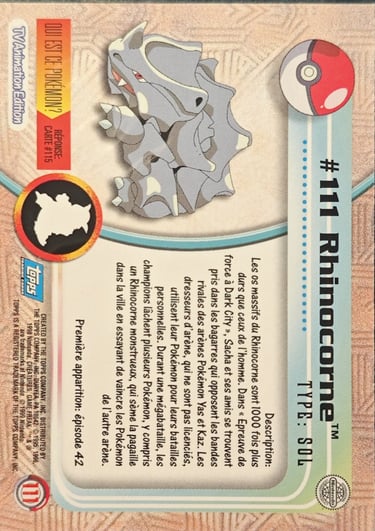 Rhinocorne topps série 2