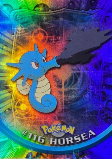116 Horsea Topps Pokémon series 2 US rainbow foil