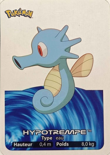 116 Hypotrempe Lamincards Pokémon série 1