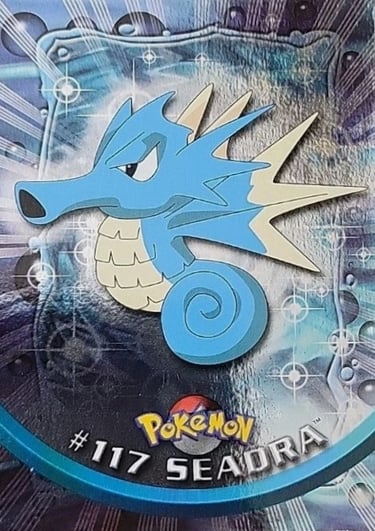 117 Seadra Topps Pokémon series 2 US silver foil