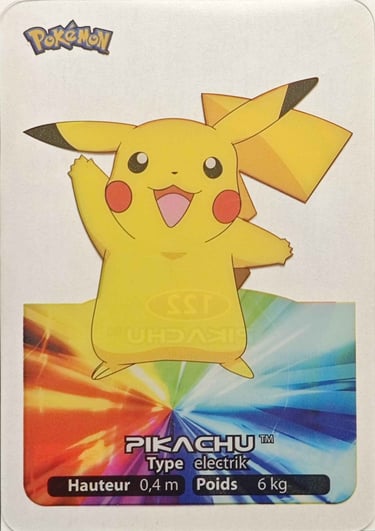 122 Pikachu Lamincards Pokémon série 3