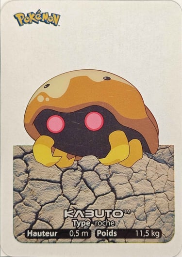 140 Kabuto Lamincards Pokémon série 1