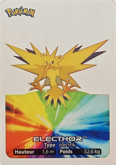 145 Elechtor Lamincards Pokémon série 1
