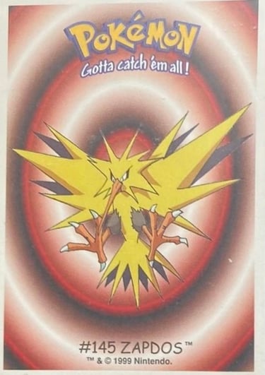 Zapdos Dunkin Boomer 1999