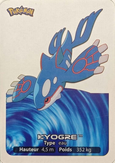 146 Kyogre Lamincards Pokémon série 3