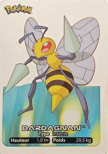 15 Dardargnan Lamincards Pokémon série 1