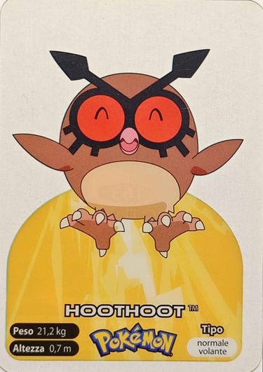 163 Hoothoot Lamincards spécial édition
