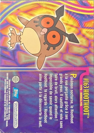 Hoothoot topps série 3 Jotho