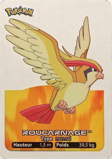 18 Roucarnage Lamincards Pokémon série 1