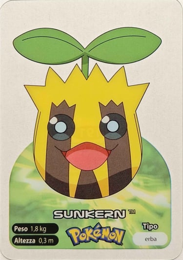 191 Sunkern Lamincards spécial édition