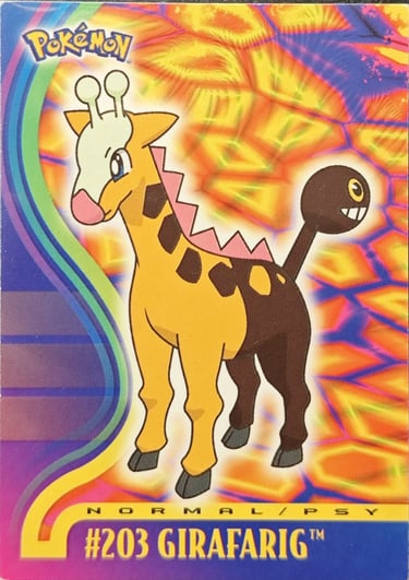 Girafarig topps série 3 Johto