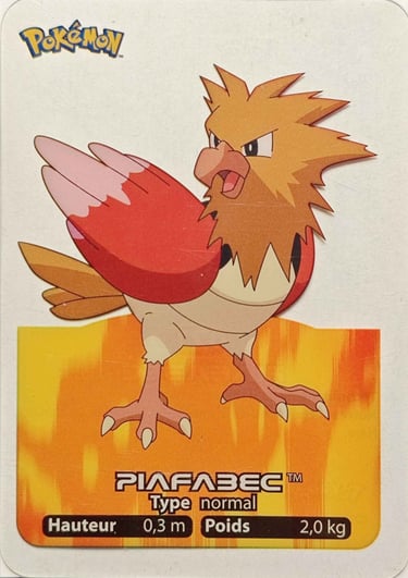 21 Piafabec Lamincards Pokémon série 1