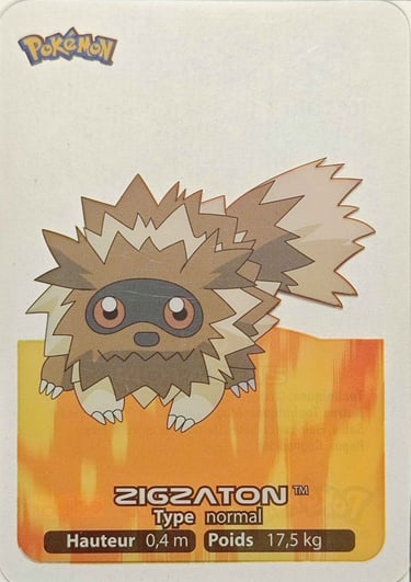 21 Zigzaton Lamncards Pokémon série 3