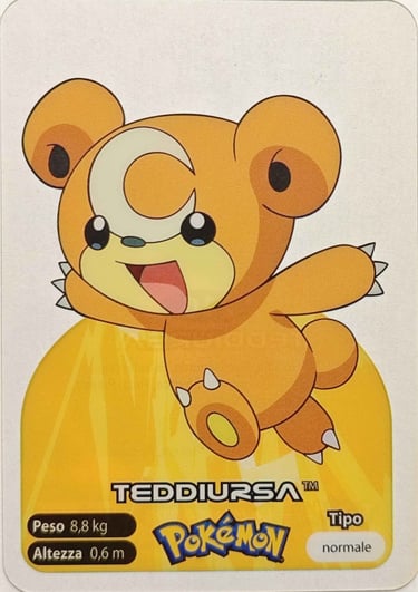 216 Teddiursa Lamincards spécial édition