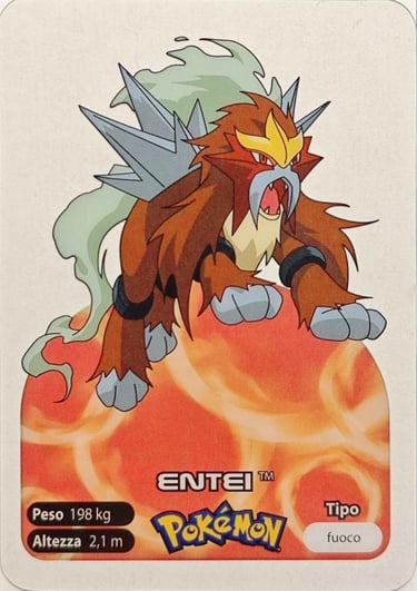 244 Entei Lamincards spécial édition