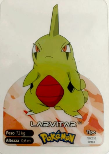 249 Larvitar Lamincards spécial édition