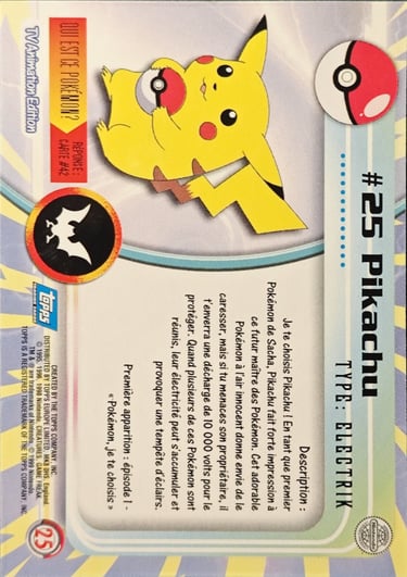 pikachu topps serie 1