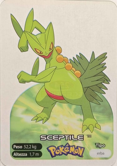 254 Sceptile Lamincards spécial édition