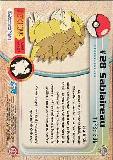 Sablaireau topps serie 1