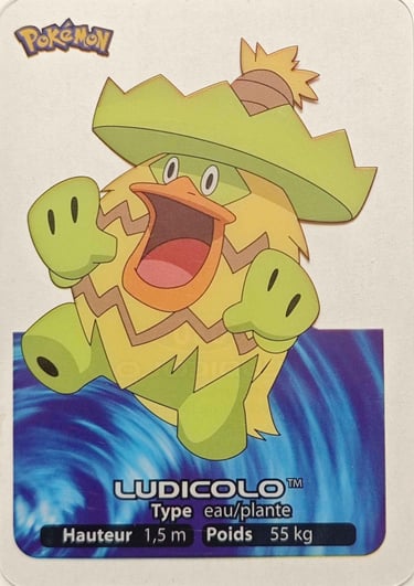 30 Ludicolo Lamncards Pokémon série 3